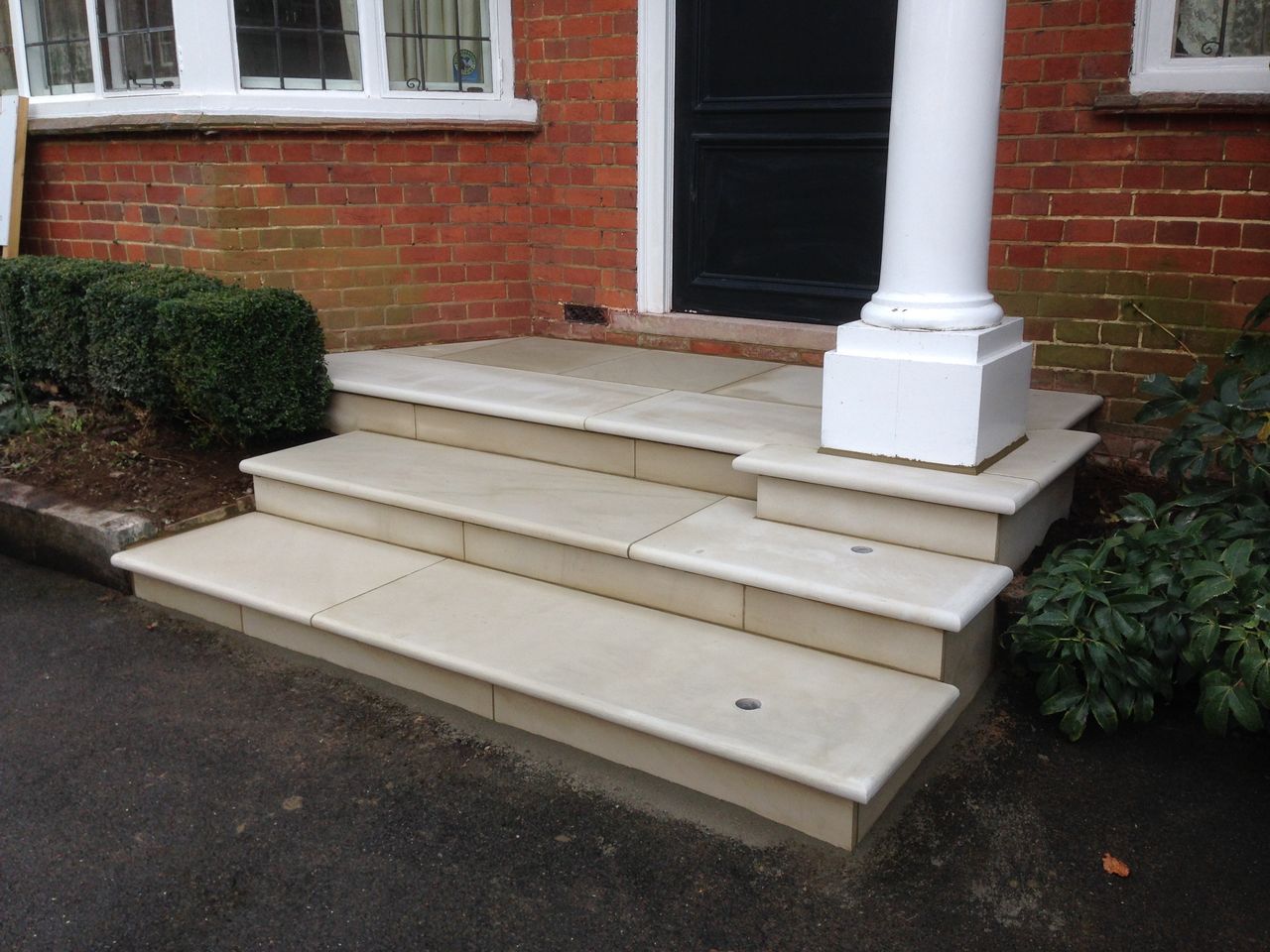 Stone Steps for a Front Porch
